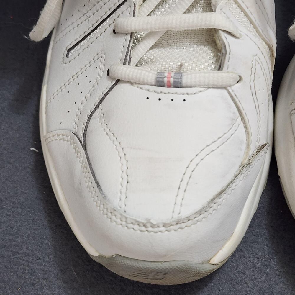 New Balance 608 Shoes Womens Size 10.5 White Pink Gray Leather ABZORB Walking - Picture 10 of 13